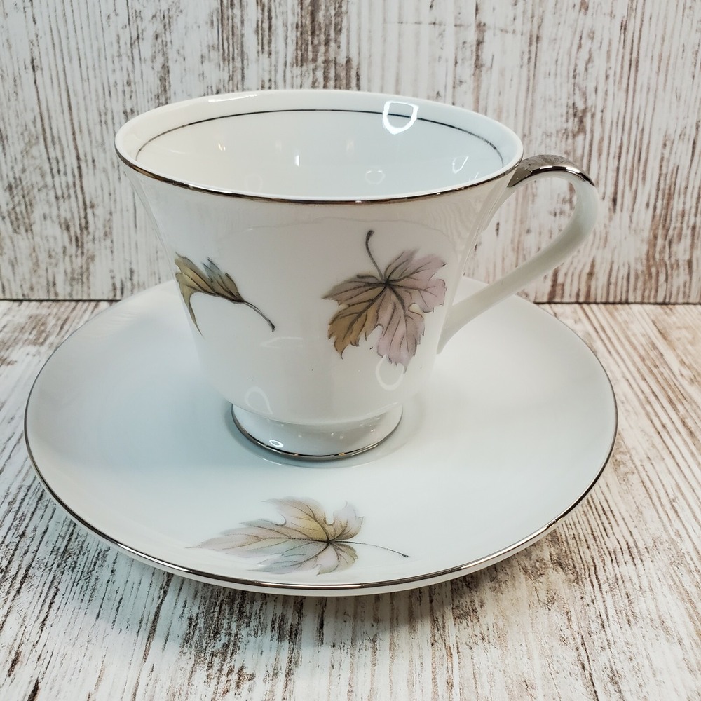 Vintage Arlen Fine China Seyei-Japan Autumn Leaves 6885 Coffee Tea Cup & Saucer